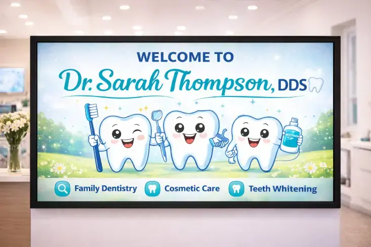 What Are the Best Dental Office Window Decal Signage Ideas? 8 personalized dentist name decal