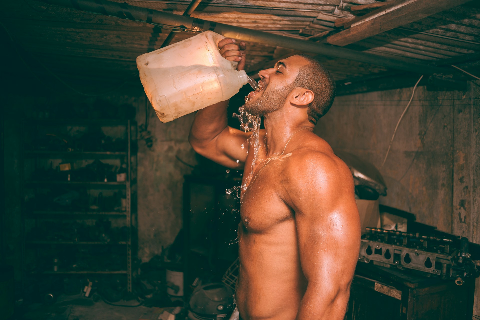 Ripped dudes know how important it is to drink water and stay hydrated, especially for maintaining a healthy sperm count