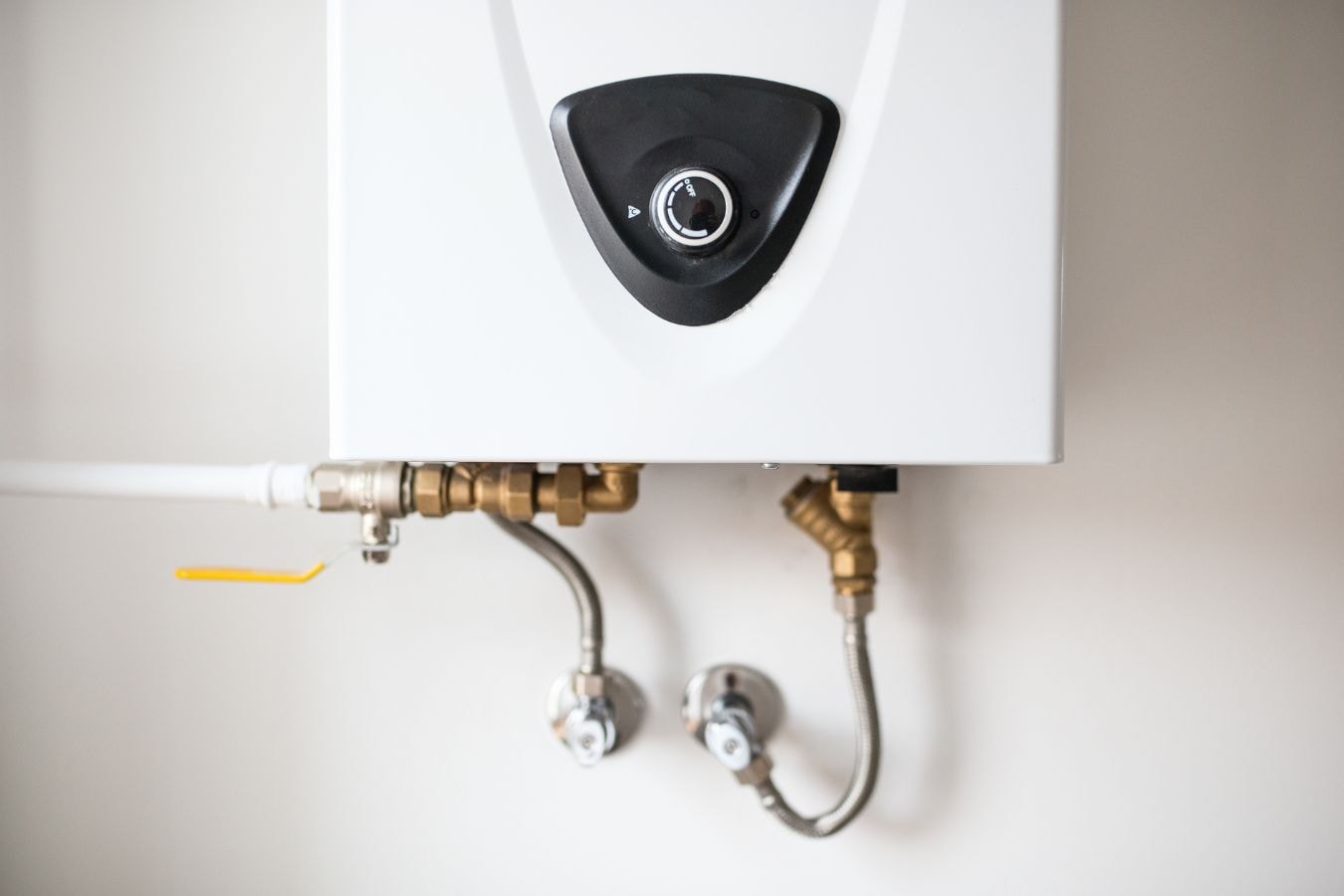 Professional tankless water heater setup for residential use