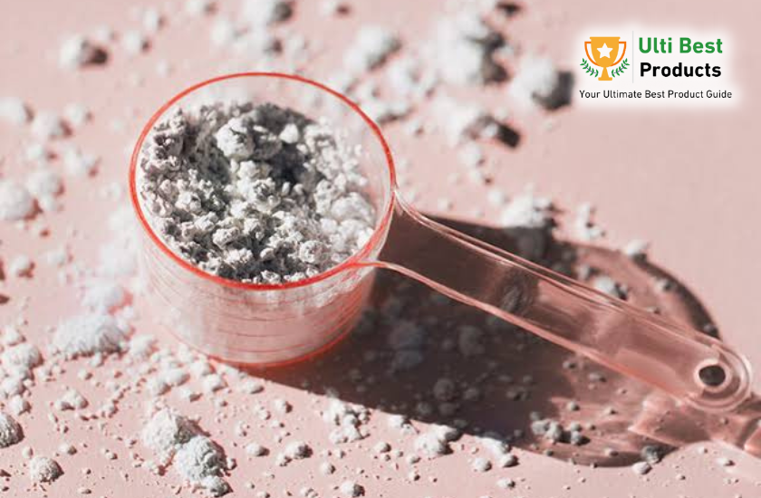 Glutamine powder in a cup in a post about The Best Supplements For Gut Health