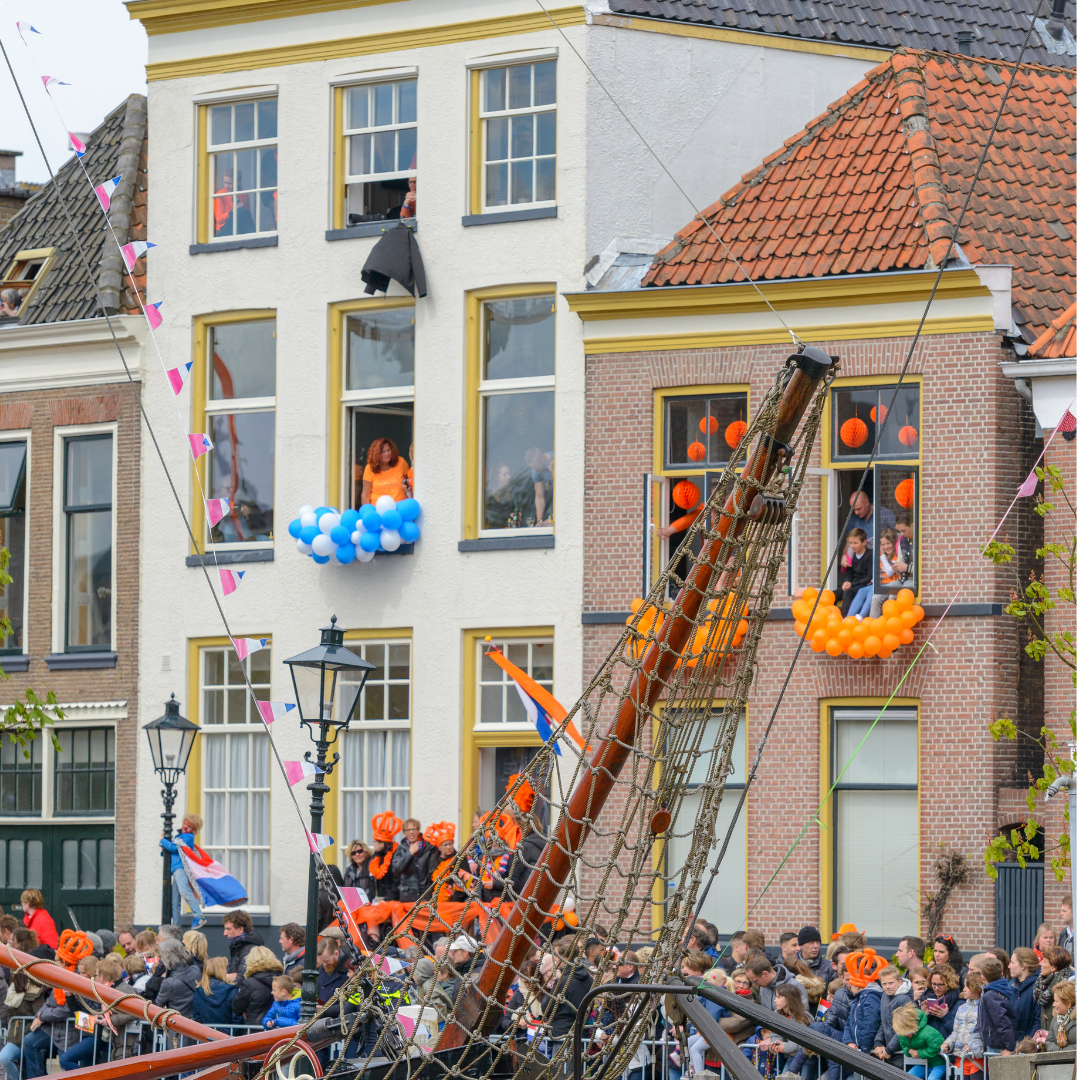 koningsdag gevierd in Nederland
