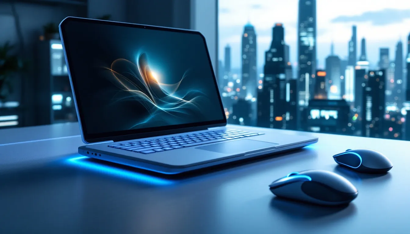 Wichtige Komponenten einer mobilen Workstation, die für 3D-Modellierung optimiert sind.