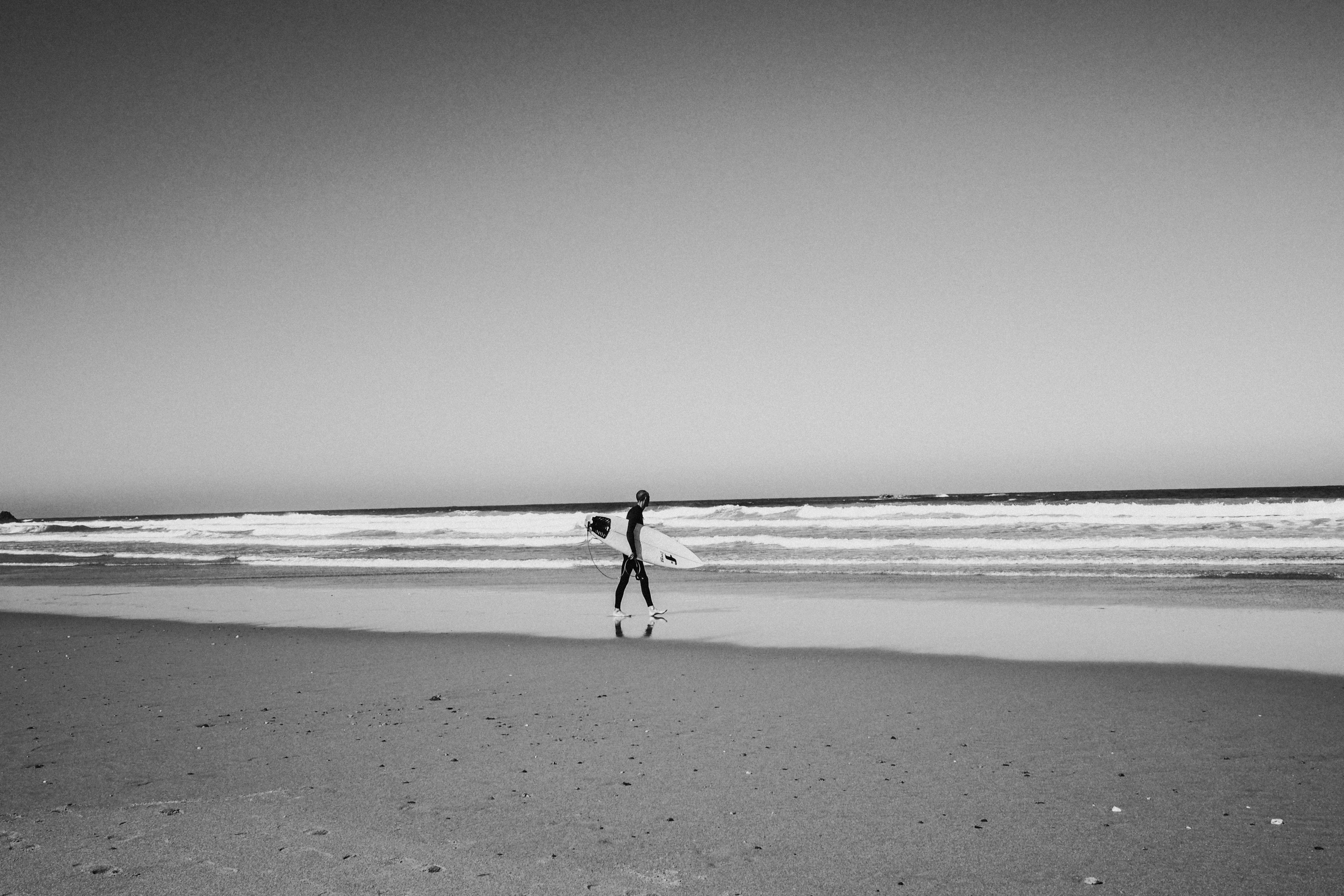 Surfing in the Algarve region of Portugal