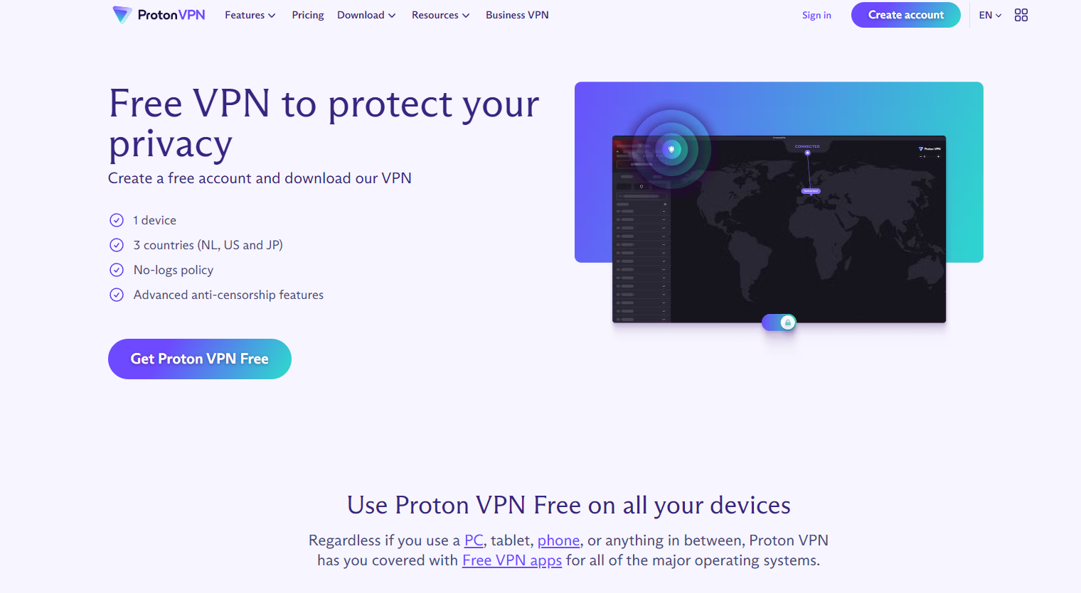 proton vpn free