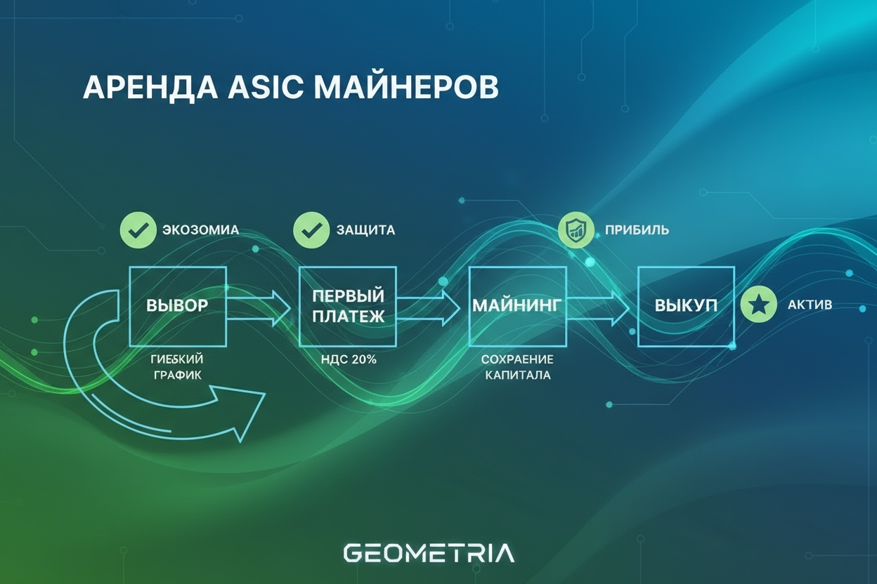 Лизинг ASIC оборудования для майнинга - схема финансирования майнеров с авансом от 30%