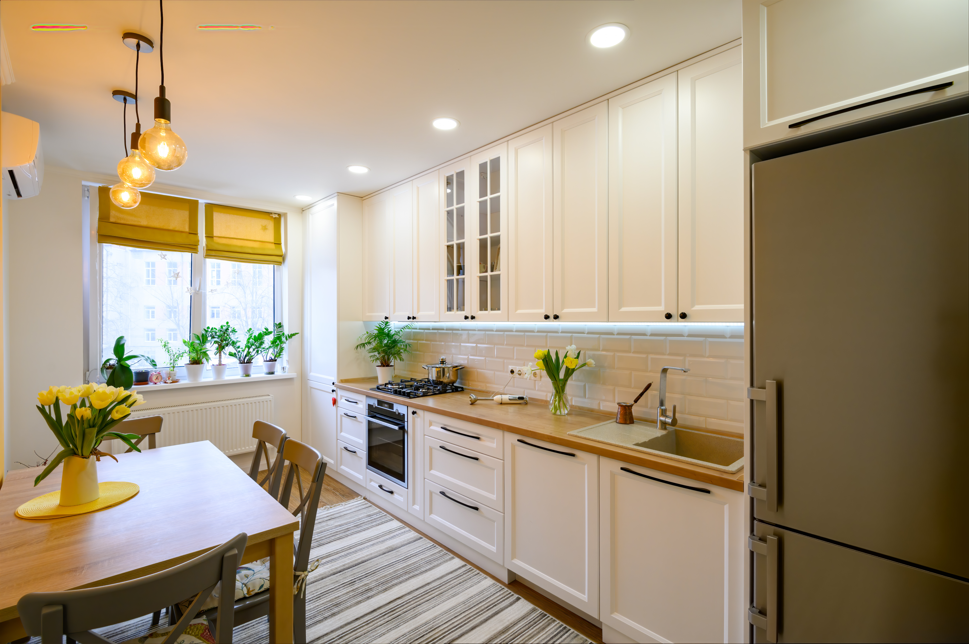 Natural light in kitchen