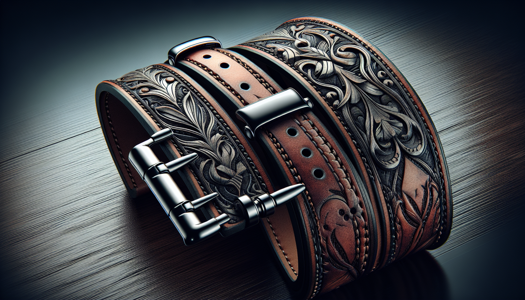 Customized leather 18mm watch band