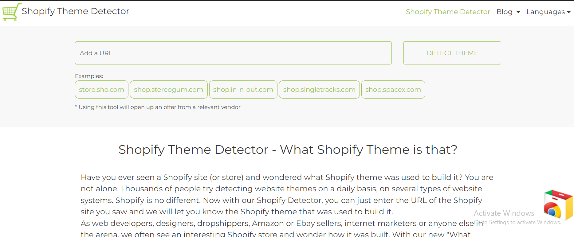 shopify theme detector