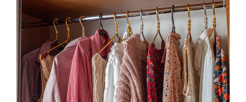A well organised, uncluttered wardrobe can make you feel on top of the world.