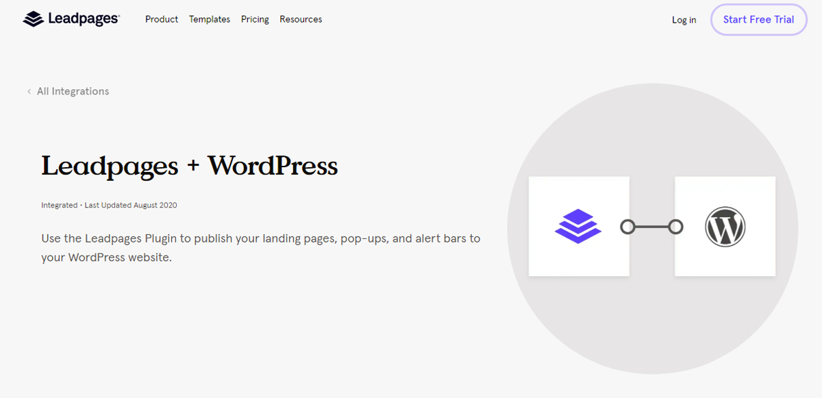Leadpages WordPress landing page plugin