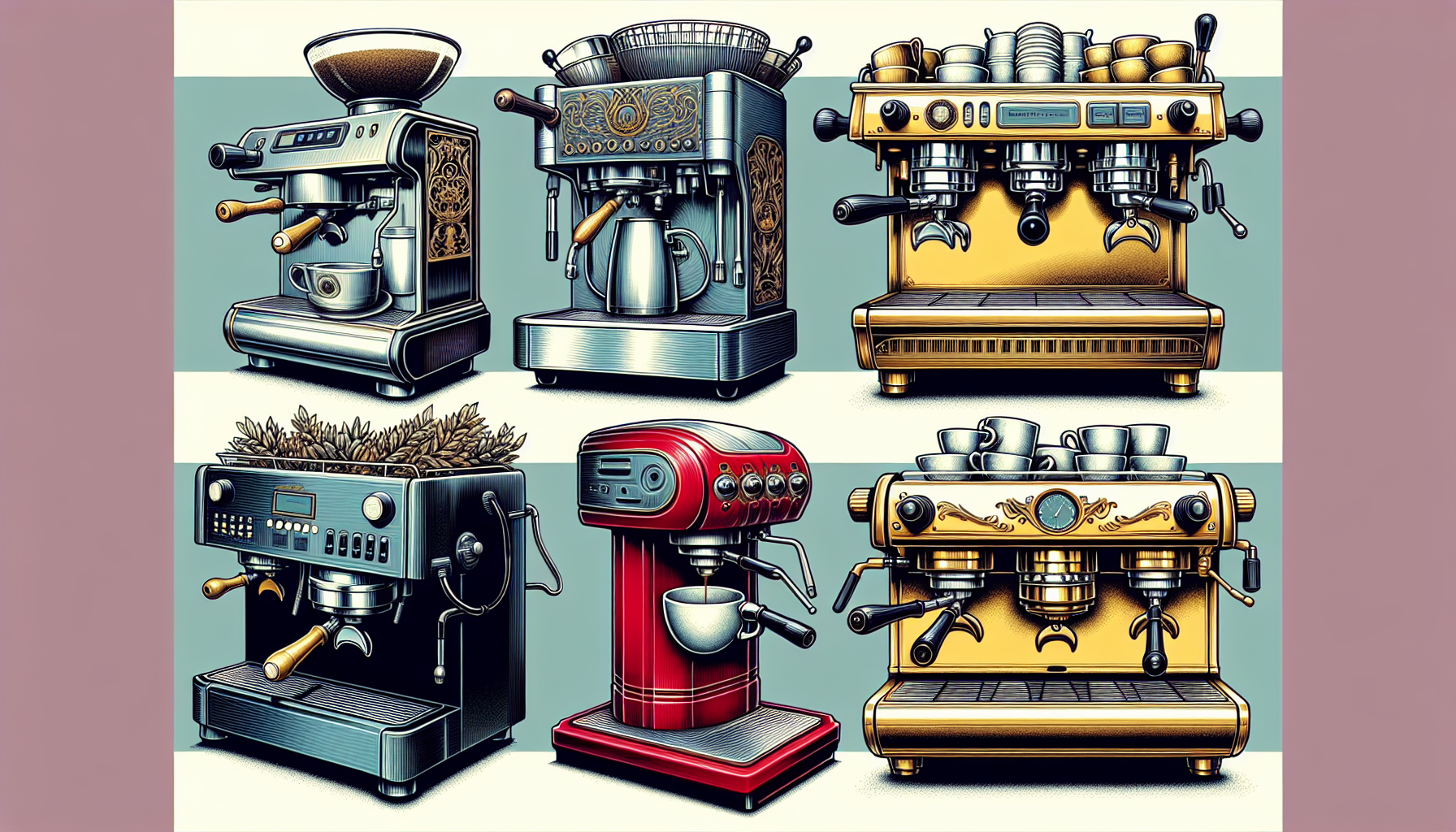 Commercial espresso machines for various businesses