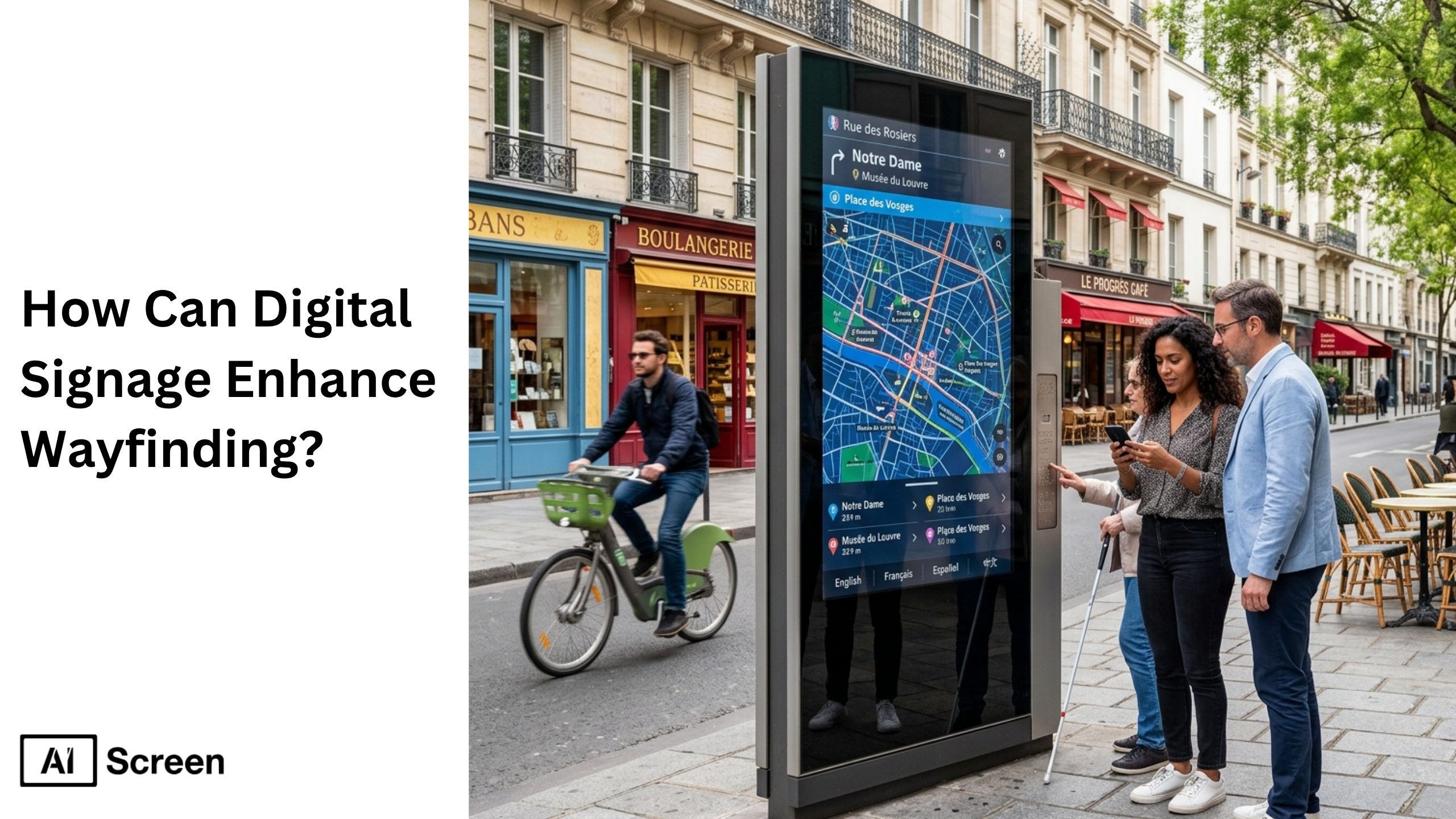How Can Digital Signage Enhance Wayfinding? 1 using digital signage to improve wayfinding in public spaces