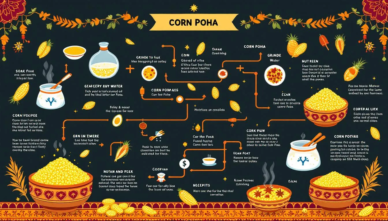 Contents of the corn poha project report.