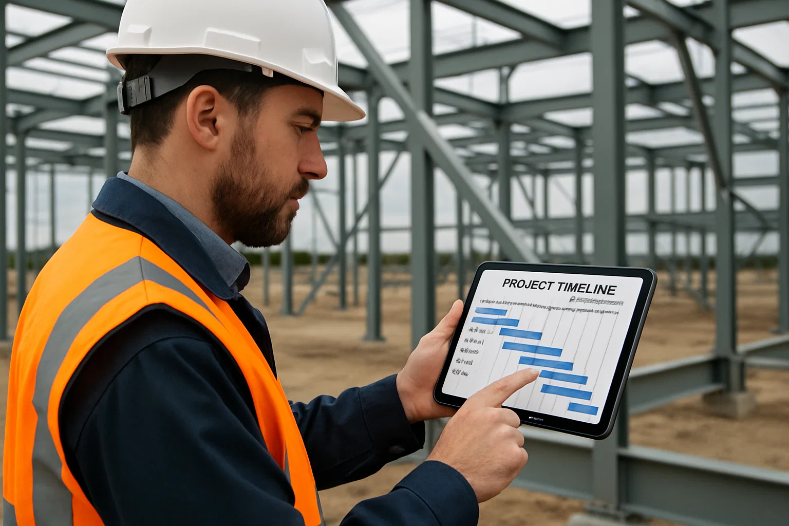 “Project management for industrial fabrication work in progress”