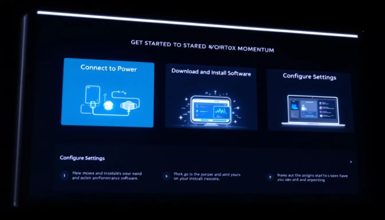 Steps to get started with Vortex Momentum.
