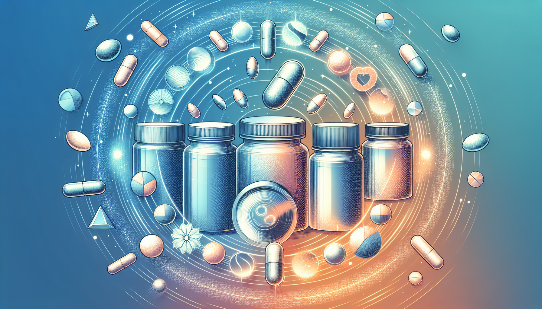Illustration of different magnesium supplements