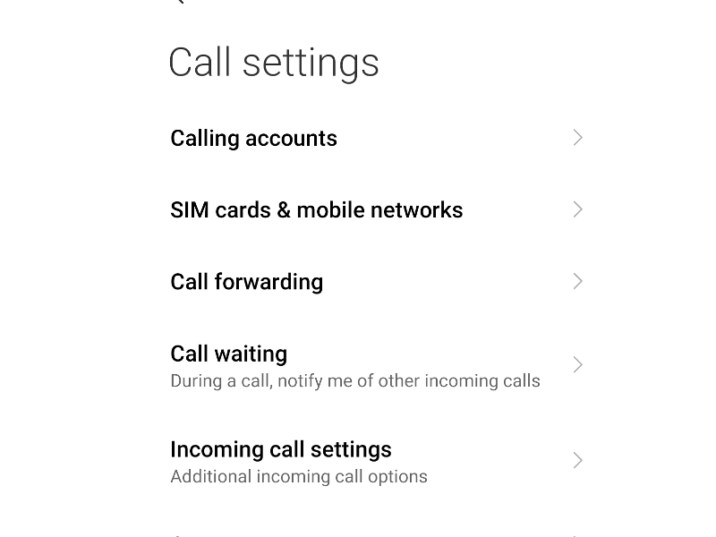 Call Forwarding Option Is Enabled
