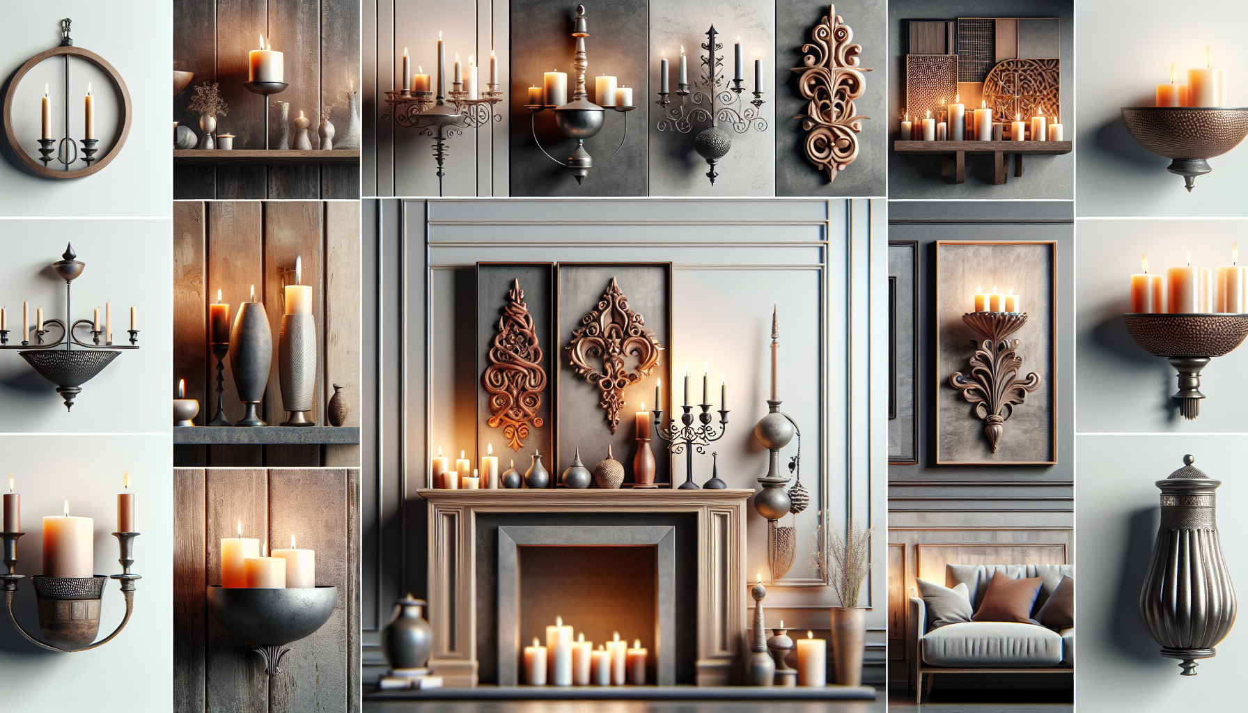 Candle holders blending seamlessly with home decor
