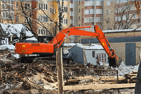 backhoe excavators in disaster recovery