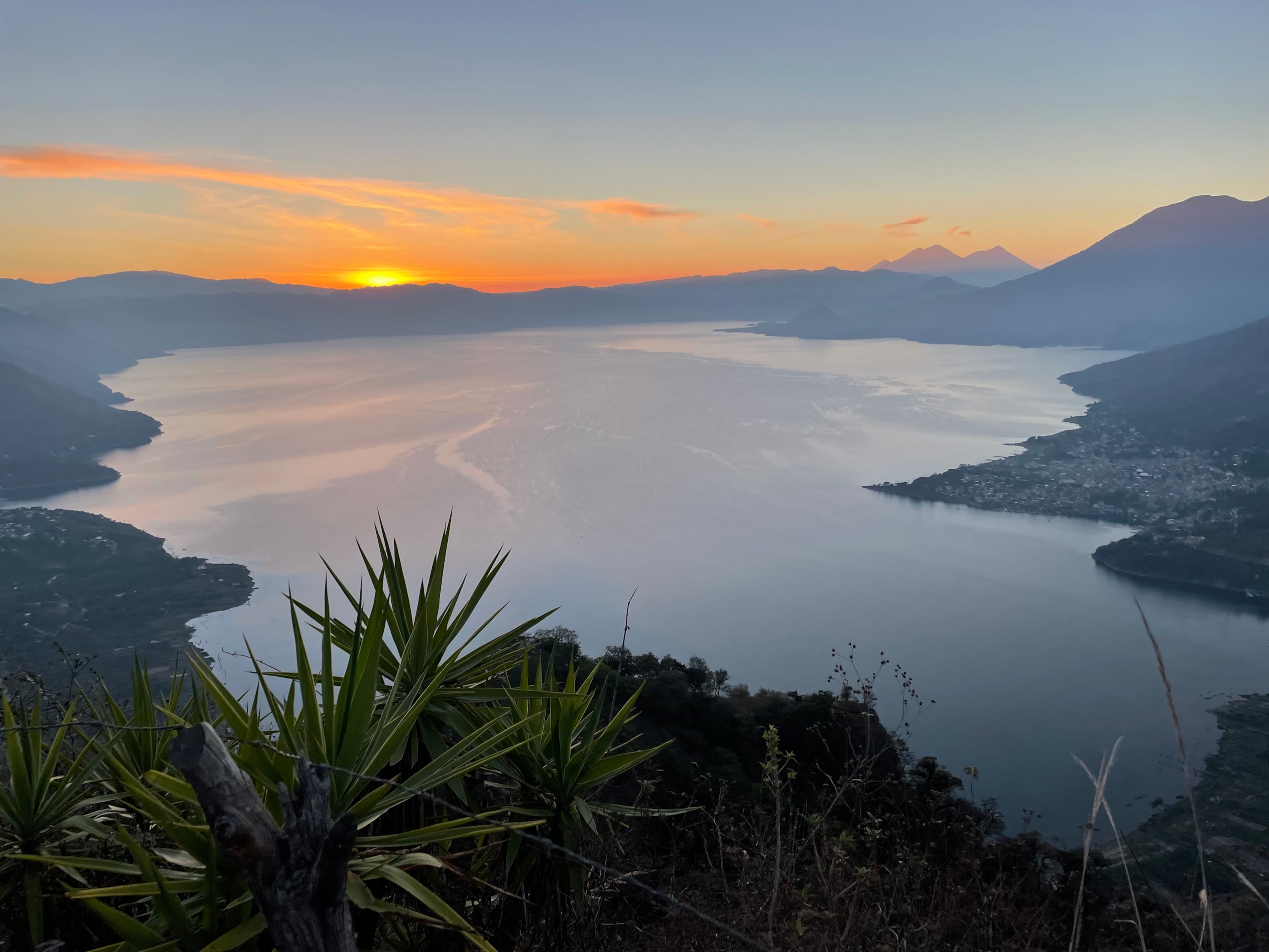 Viewpoint overlooking Lake Atitlan