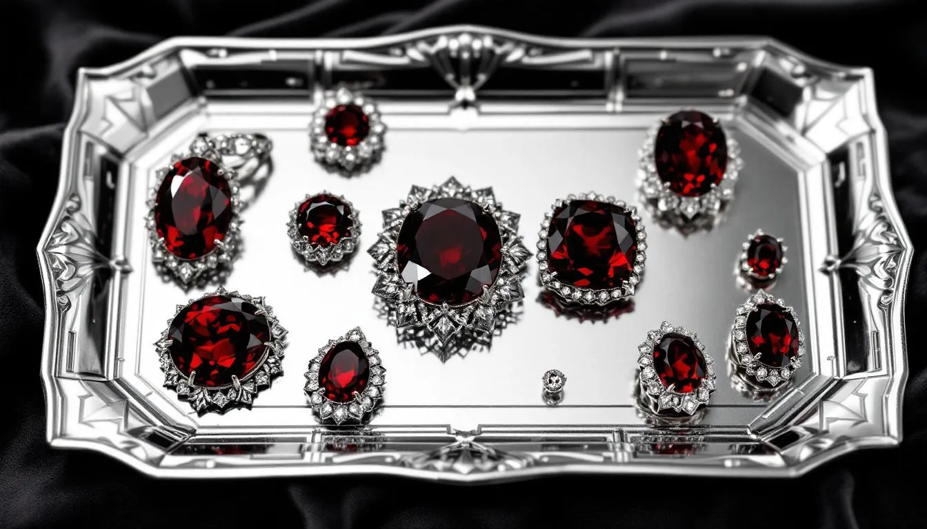 Caring for garnet jewellery to maintain its beauty and shine.