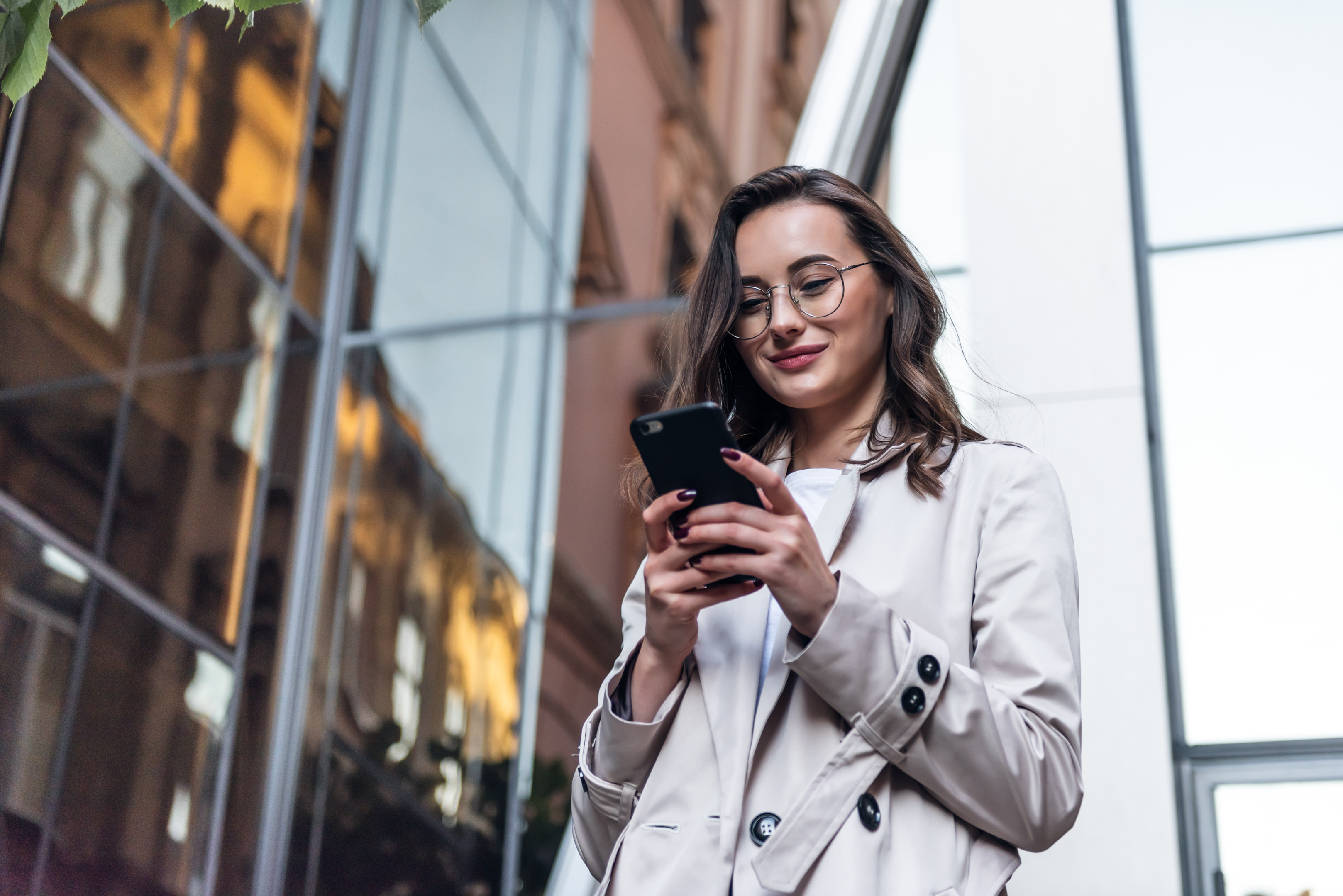 Woman using mobile