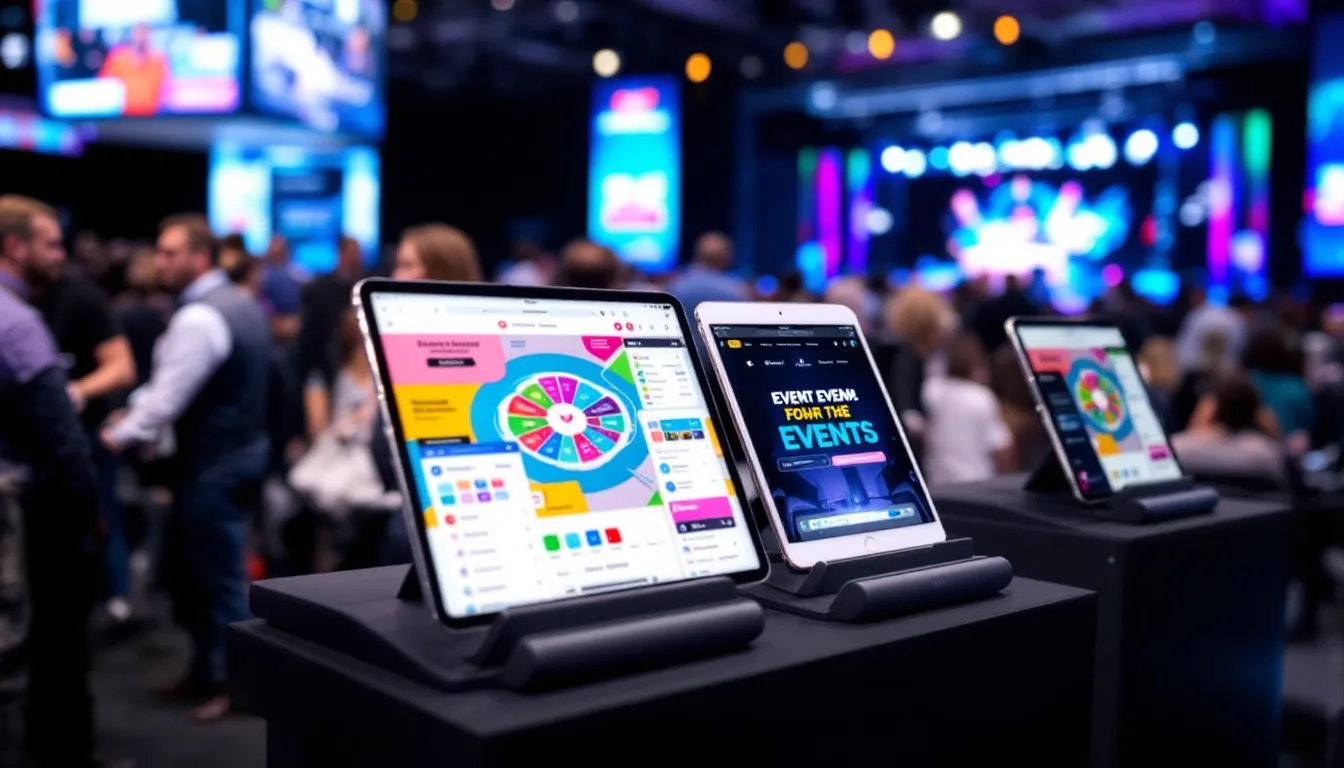 Einsatz von Event Apps auf iPads während Veranstaltungen.