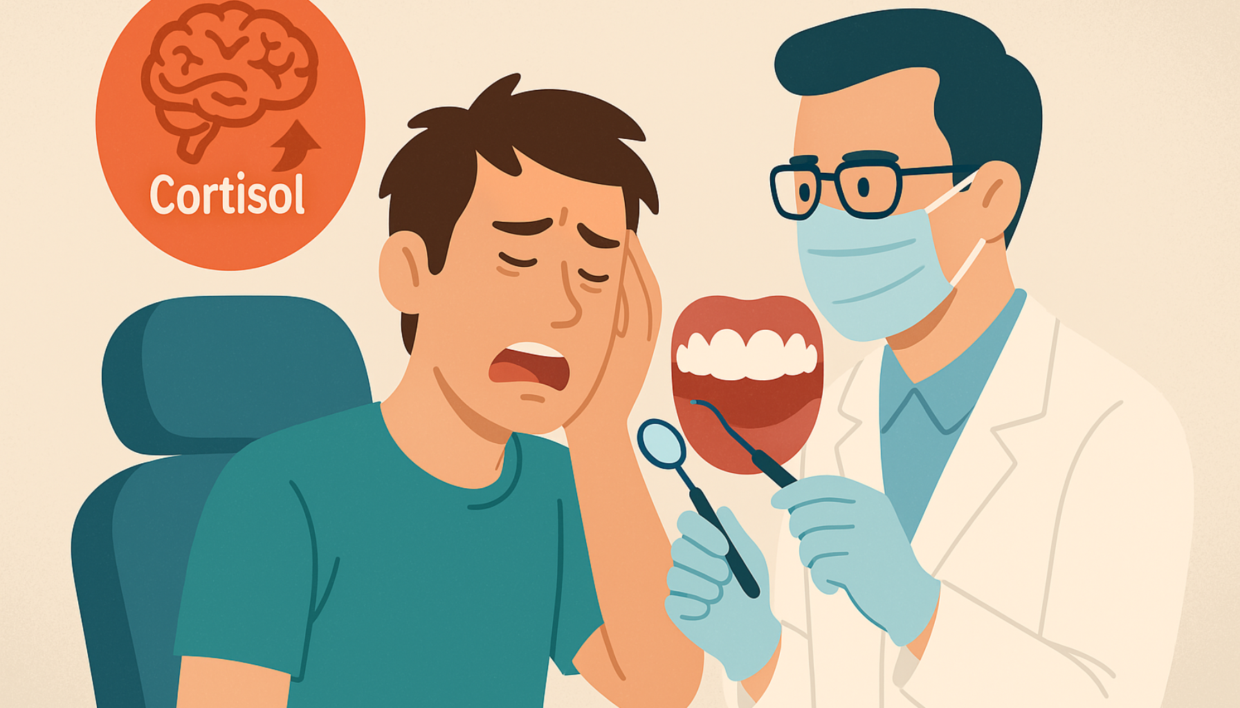 Kortisol: Stresshormonet som kan skade munnen