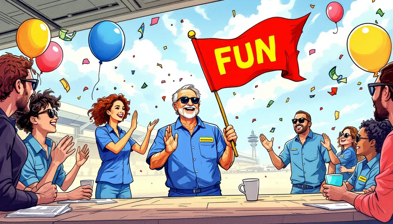A depiction of Southwest Airlines' unique corporate culture and employee engagement.