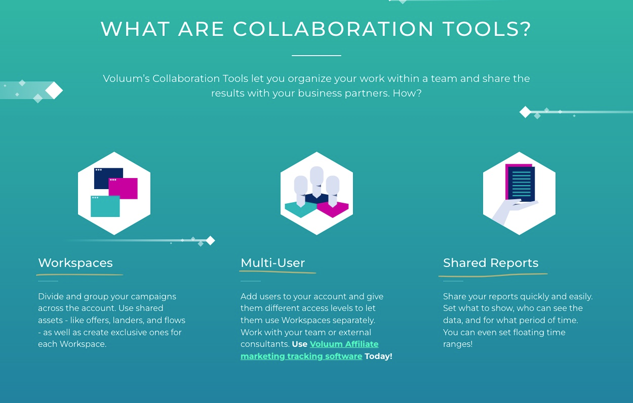Voluum Collaboration tools