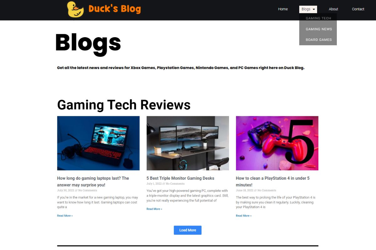 gaming blogs, popular gaming blog, gaming websites