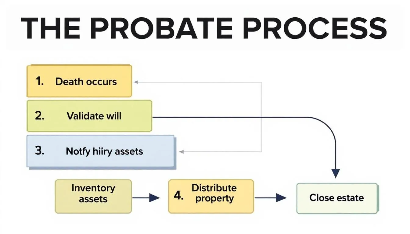 In this image, a probate attorney is explaining the probate process to a family dealing with the estate of a deceased loved one. The scene highlights the importance of understanding legal aspects such as managing real property and personal property, as well as the role of the personal representative in navigating the probate court in Arizona.