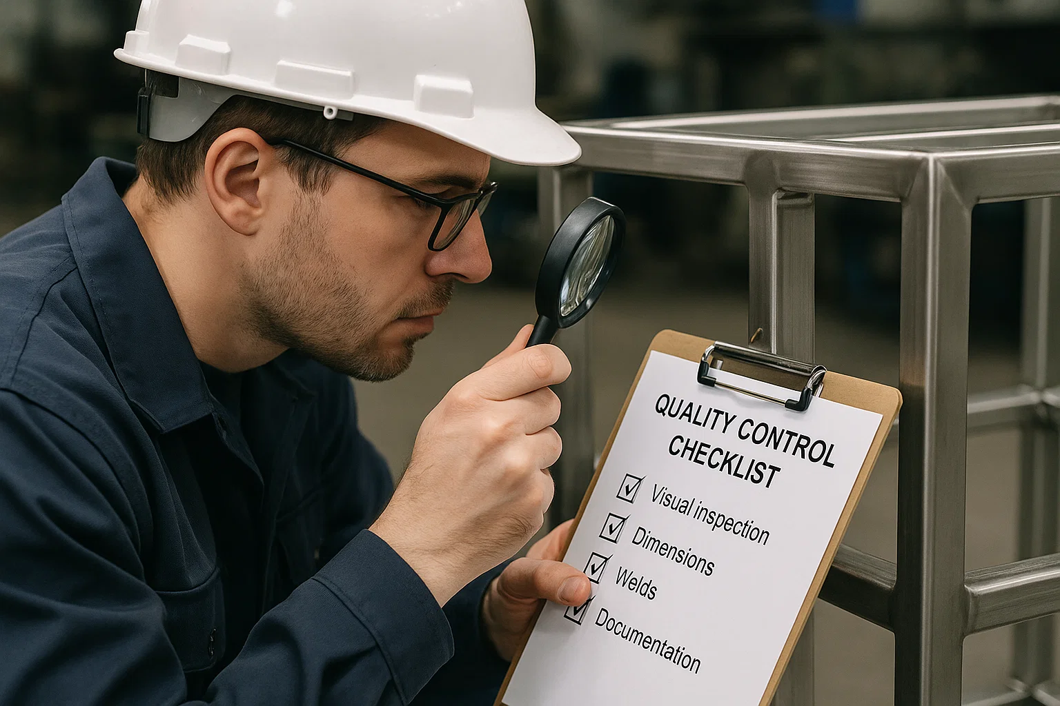 “Weld inspection and quality assurance on fabricated metal components”