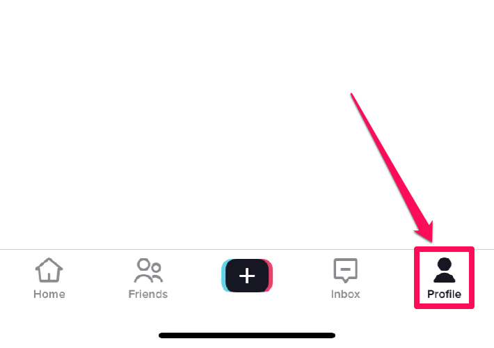 Image showing how to get to your TikTok profile