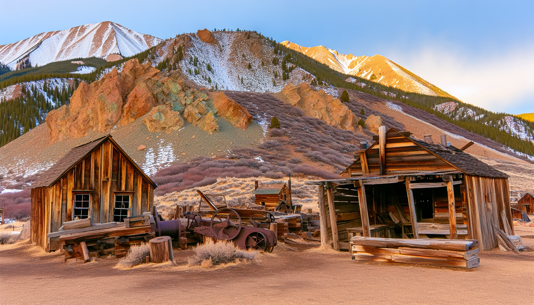Historic gold mining site in Arvada, Colorado