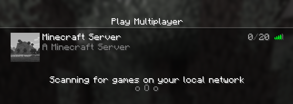 Default Minecraft Server Icon