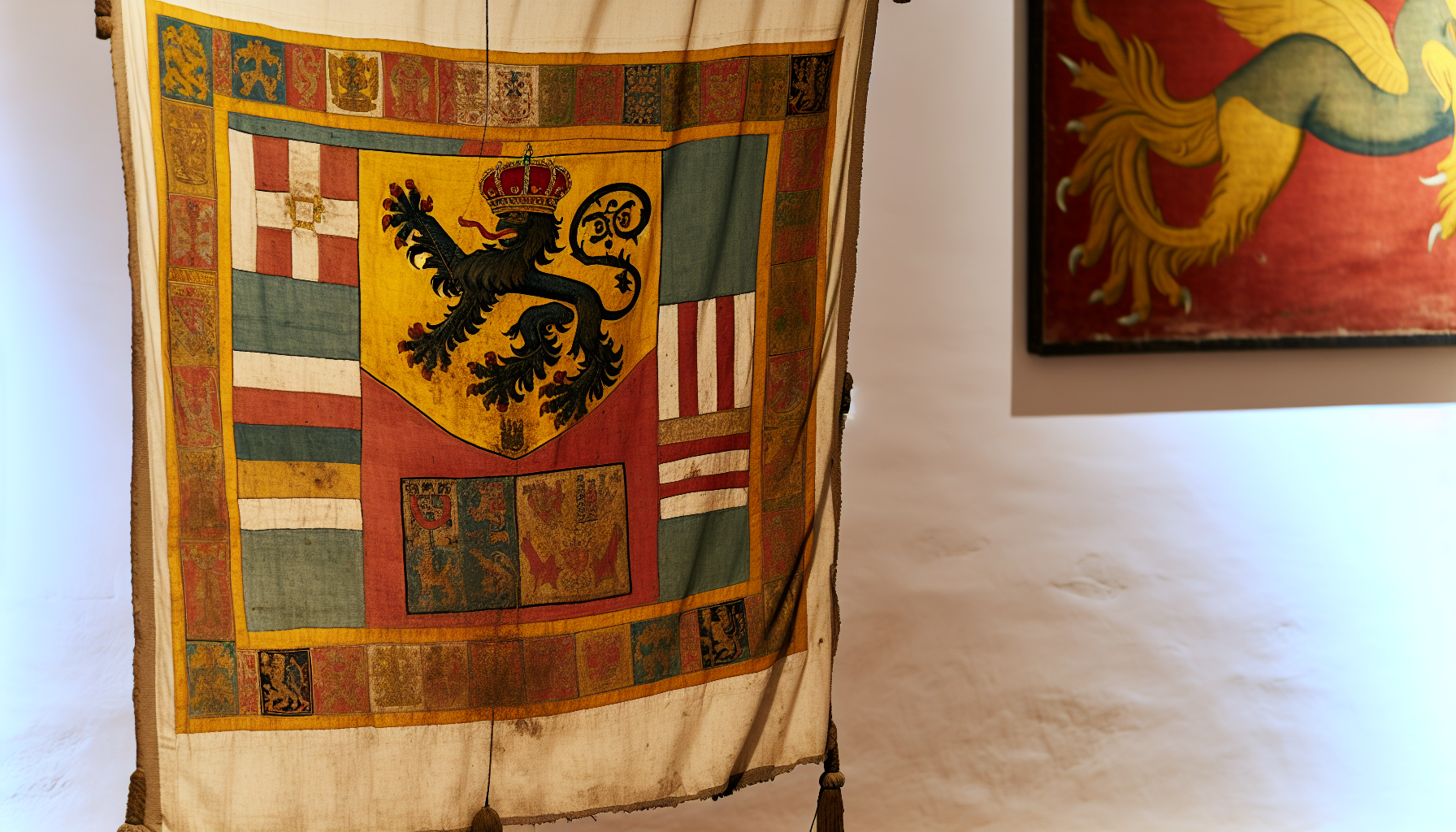 Territorial flag with coat of arms
