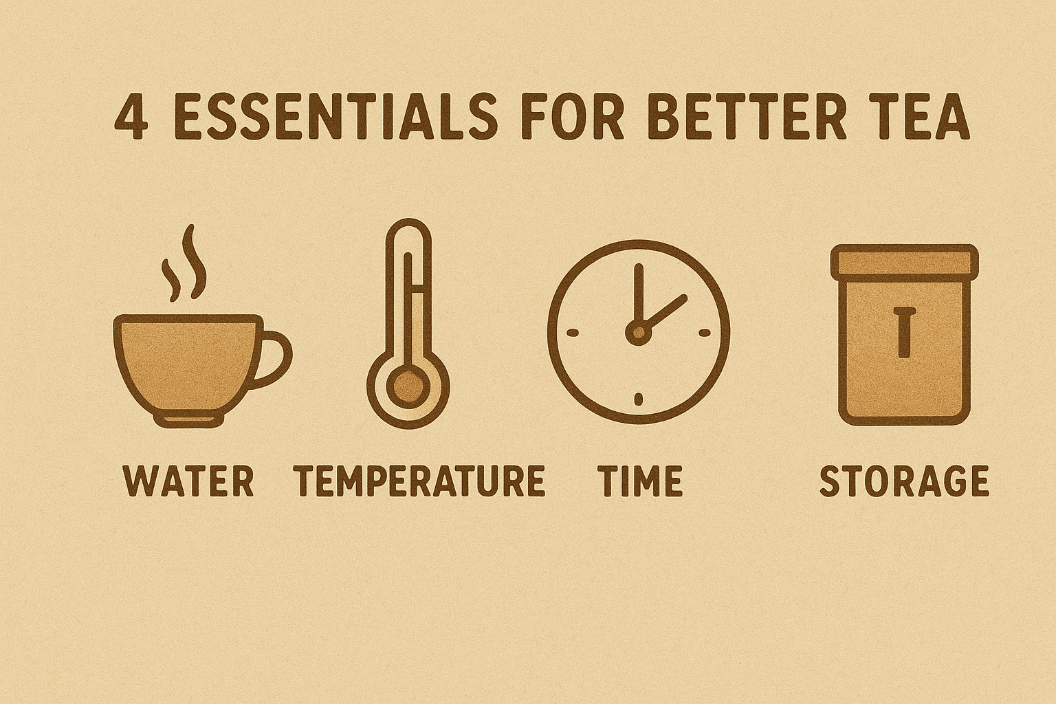 Four elements for making good tea