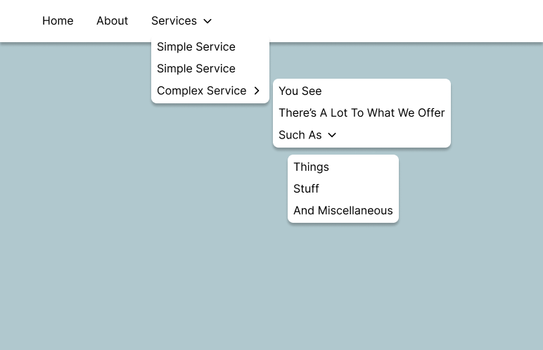 Bad website navigation