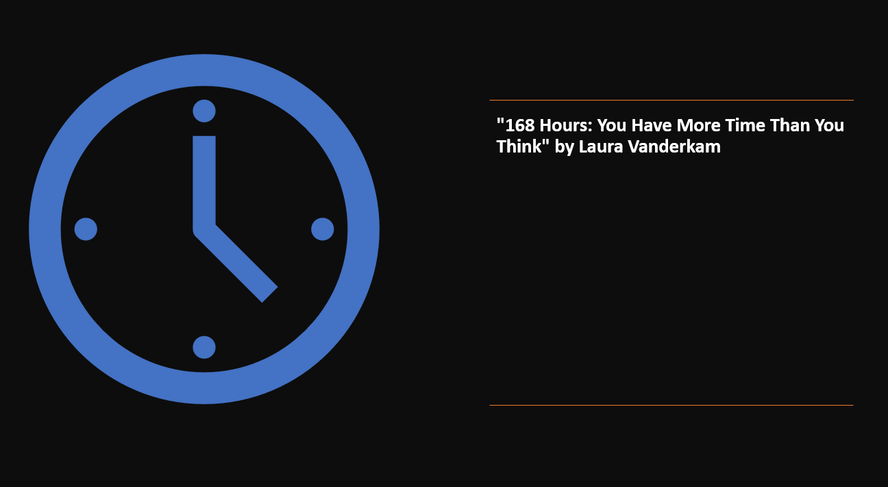 "168 Hours: You Have More Time Than You Think" by Laura Vanderkam