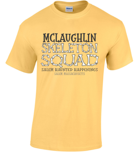 Custom Name Skeleton Squad Halloween Event