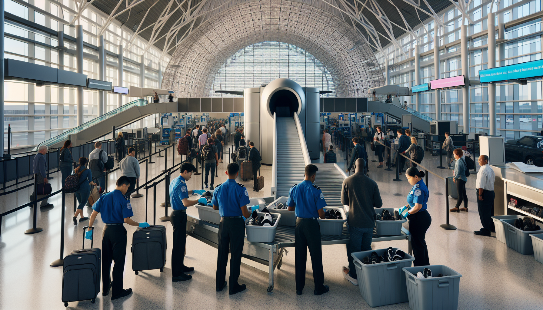 Security checkpoint at Newark Liberty International Airport