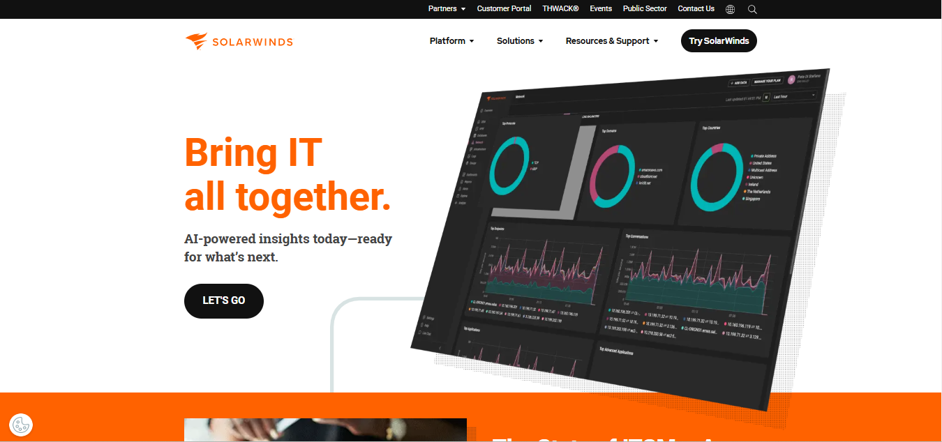 SolarWinds IT Asset Management service provider