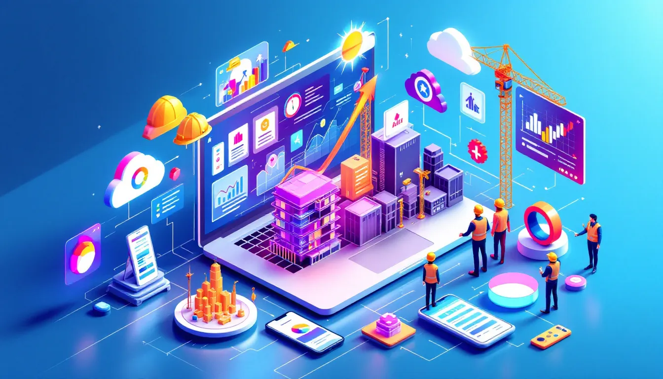 Technology enhancing operational efficiency in construction management.