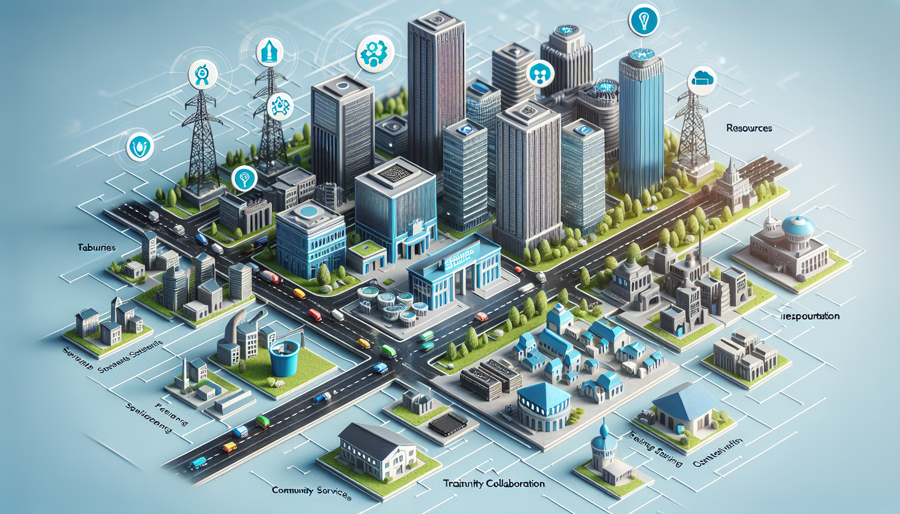 An illustration of the support network for microchip development