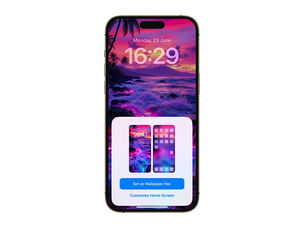 Open Settings > Wallpaper > Add New Wallpaper