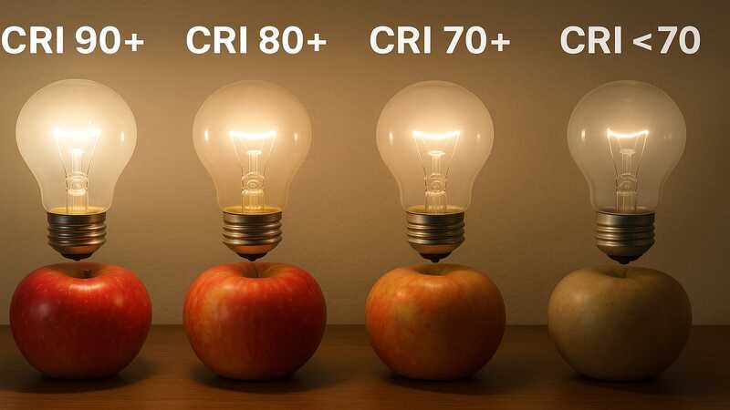 CRI numbers impact the colors of products