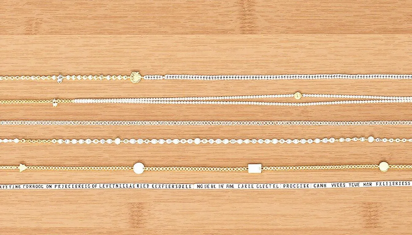 The image showcases a stunning collection of anklets, featuring a range of styles from classic to contemporary, including high quality sterling silver anklets adorned with delicate charms. These silver ankle bracelets are designed to enhance any outfit, adding a touch of elegance and charm to your accessories.