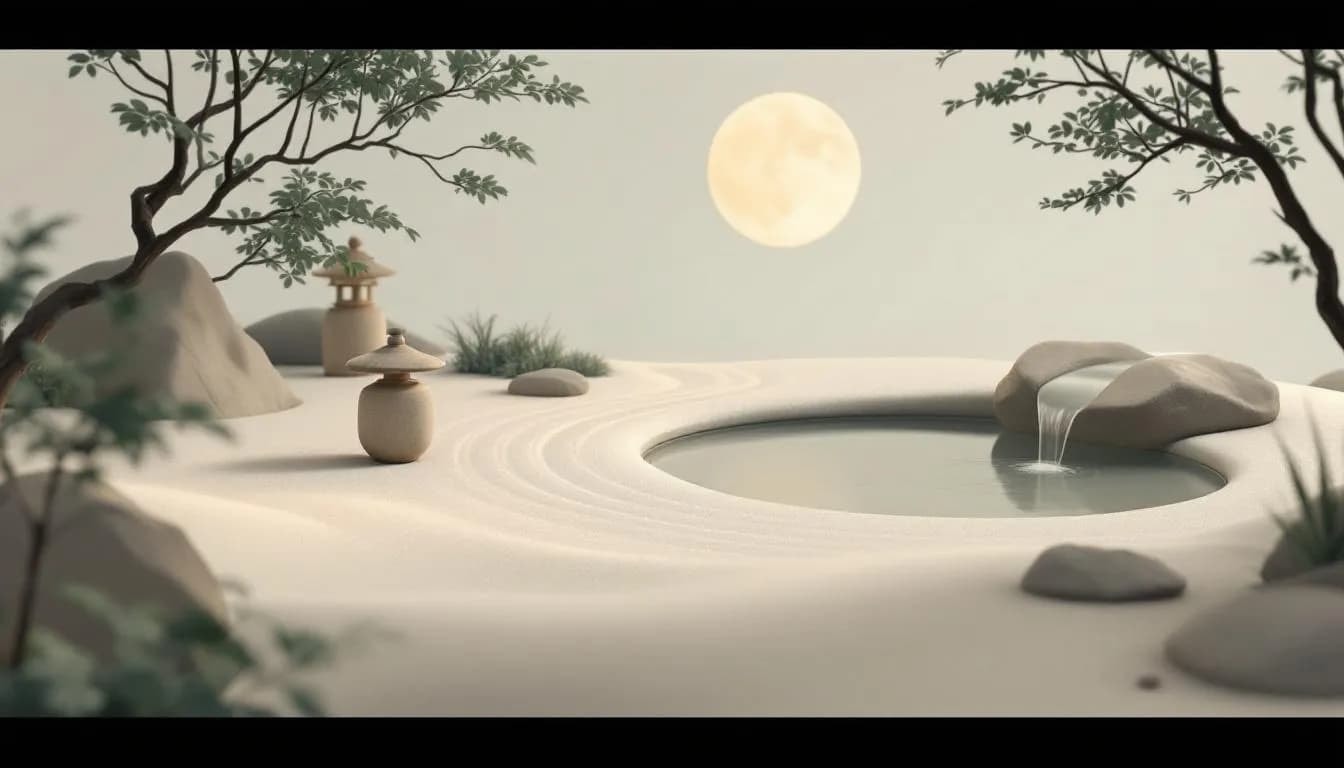 Screenshot einer beliebten Meditations-App in einer virtuellen Realität.