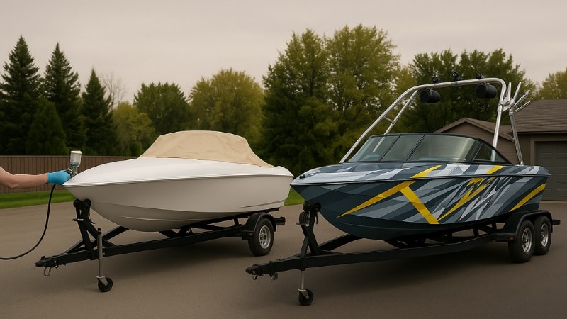 Painting a boat vs vinyl wrapping a boat